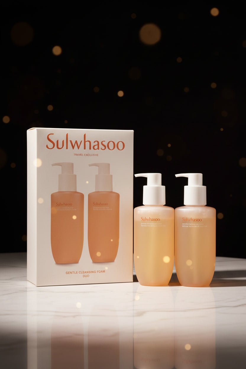 Sulwhasoo Gentle Cleansing Foam Duo Set – Mild & Hydrating Cleansing Foam for Soft, Clean Skin - Korean Beauty KR