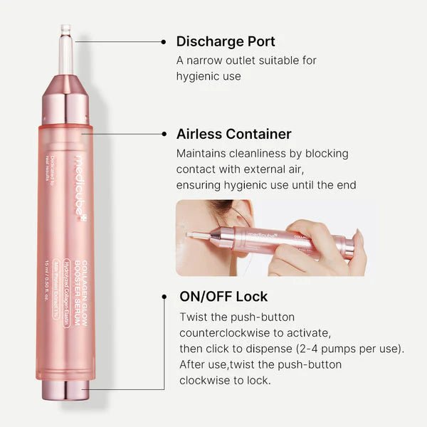Medicube Collagen Glow Booster Serum 15ml – Firming & Radiance - Boosting Serum for Youthful, Glowing Skin - Korean Beauty KR