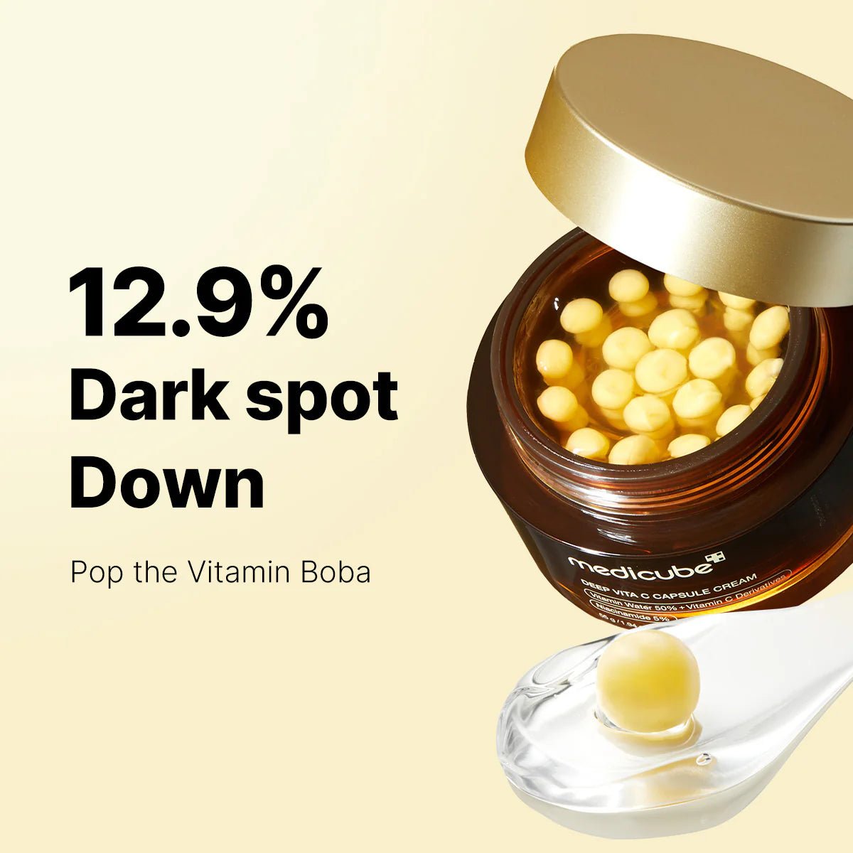 Medicube Deep Vita C Capsule Cream 55g – Brightening & Anti - Aging Cream with Vitamin C for Radiant Skin - Korean Beauty KR