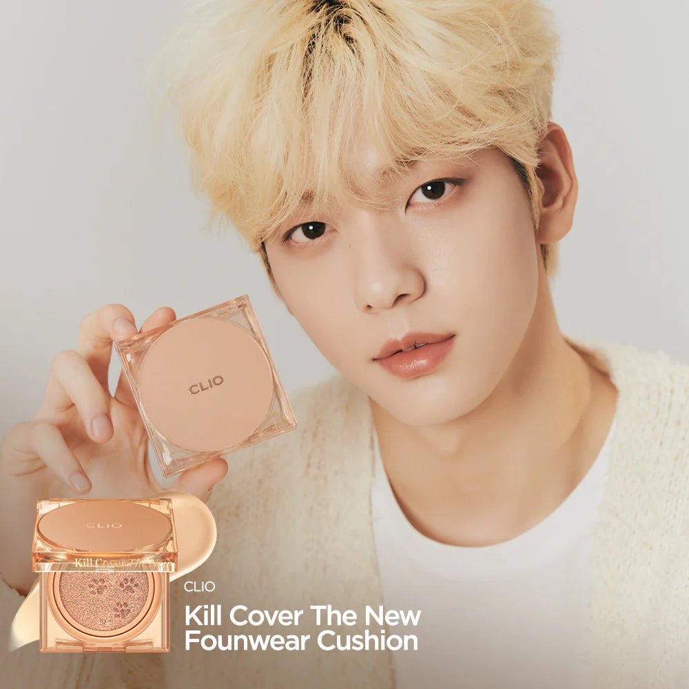 CLIO Kill Cover The New Founwear Cushion SPF50+ PA+++ (Koshort in Seoul Limited) – Limited Edition Full Coverage Cushion with High Sun Protection for Flawless Skin - Korean Beauty KR