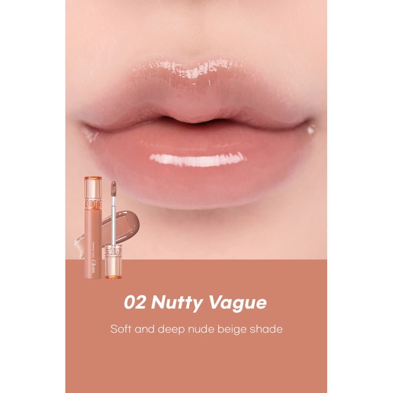 Rom&nd Glasting Color Gloss – Hydrating Lip Gloss for Glossy