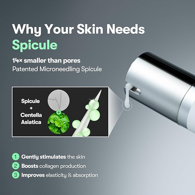 VT COSMETICS CICA Reedle Shot 700, Spicule Microneedling Serum for Pore Care&Exfoliation, Exosome&Centella Asiatica for Glass Skin, Acne&Blemish Care, Korean Liquid Skin Booster - Korean Beauty KR