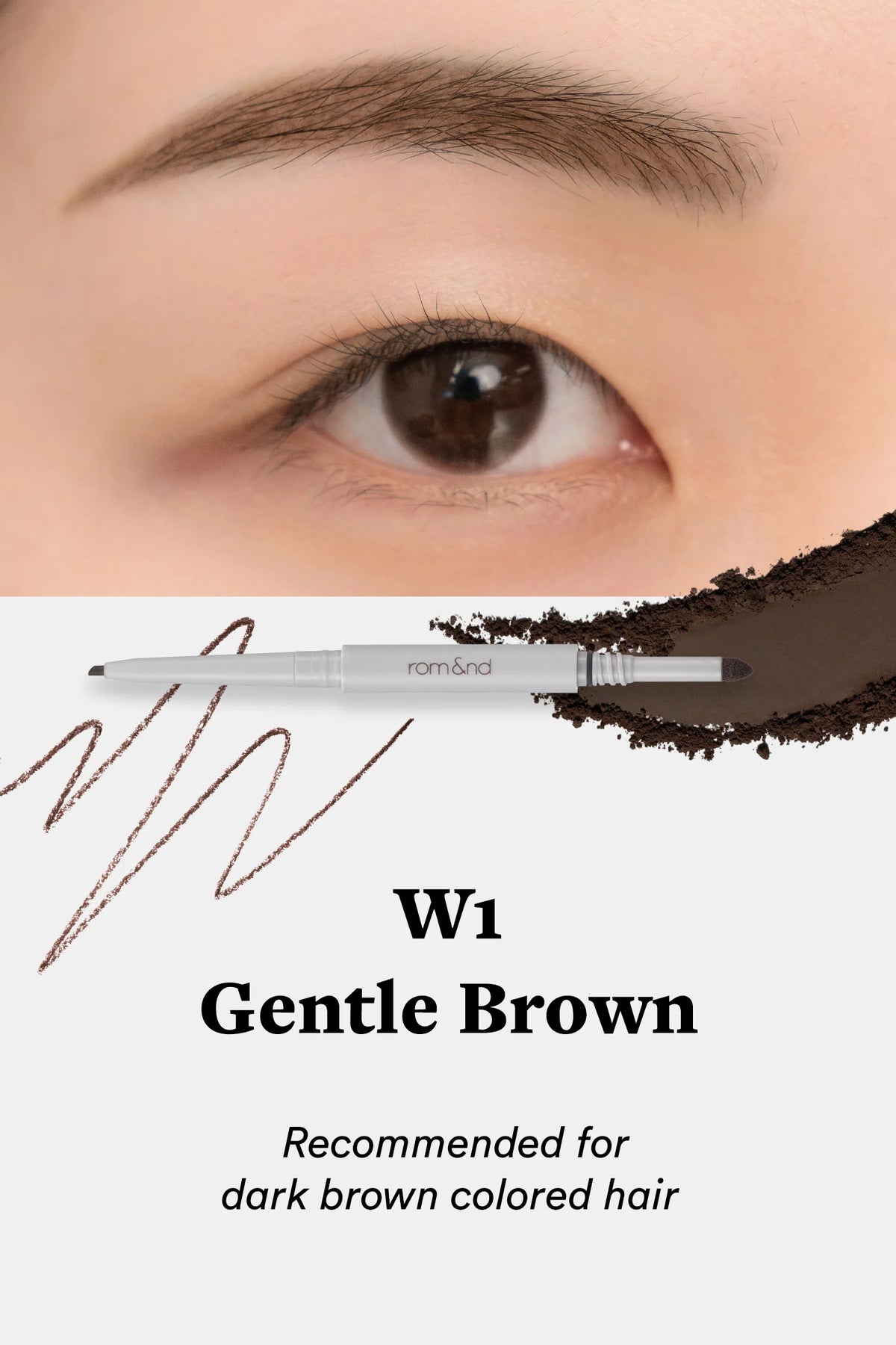 Rom&nd Han All Sharp Brow – Precise & Long - Lasting Brow Pencil for Defined, Natural Brows - Korean Beauty KR