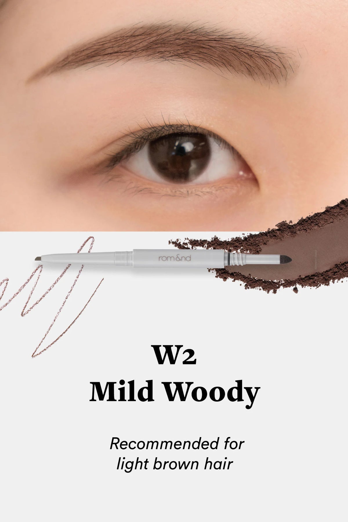 Rom&nd Han All Sharp Brow – Precise & Long - Lasting Brow Pencil for Defined, Natural Brows - Korean Beauty KR
